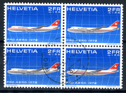 1972 - SVIZZERA - SCHEWEIZ - HELVETIA  - Mi. Nr. 968x4 - Used (P09112013) - Oblitérés