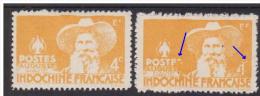 INDOCHINE  NORMAL +   VARIETES  VOIR SCAN   ...YVERT N°253  Réf  5820 - Unused Stamps