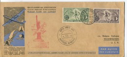 1946 - FIRST FLIGHT From Bastogne (Belgium) To US - NICE And RARE !! - Cartas & Documentos