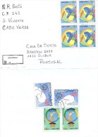 TIMBRES - STAMPS - LETTRE RECOMMANDÉE - CAP VERT / CAPE VERDE POUR PORTUGAL - JEUX OLYMPIQUES BARCELONA 1992  - RARE - Cap Vert