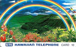 HAWAII 10 UNITS RAINBOW OVER MOUNTAINS LANDSCAPE BIRD TAMURA ISSUED 1990's READ DESCRIPTION !! - Hawaii