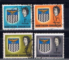 Nordrhodesien 1963 Mi 76 78 80 82 Wappen - Northern Rhodesia (...-1963)