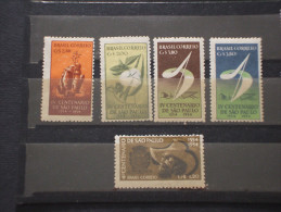 BRASILE - 1953 SAN PAOLO 5 Valori (2,80r. Senza Un Dente)  - NUOVI(+) - Unused Stamps
