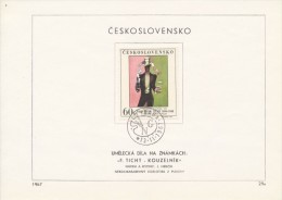 Czechoslovakia / First Day Sheet (1967/29 A) Praha (4): Frantisek Tichy (1896-1961) "Sorcerer" (1934) - Circo