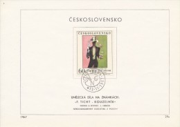 Czechoslovakia / First Day Sheet (1967/29 A) Praha (4): Frantisek Tichy (1896-1961) "Sorcerer" (1934) - Cirque