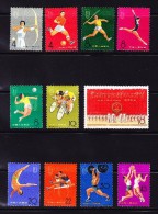 1965 China 2 Nationale Sportspiele Mi.# 903-913 ** Alle Postfrisch - Nuovi