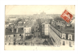 Cp, 93, Saint-Denis, Vue Panorramique, Prise De L'Eglise Neuve, Voyagée 1914 - Saint Denis