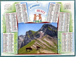 CALENDRIER ORIGINAL 1966  COL DU TOURMALET  -  FEUILLET DPT  75  PARIS - Formato Piccolo : 1961-70