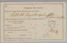 Heimat Tschechien Lichten 1882-01-15 (Lichnovu Bruntälu) Aufgabeschein) - ...-1918 Vorphilatelie