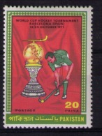 PAKISTAN 1971 World Cup Hockey Barcelona MNH - Jockey (sobre Hierba)