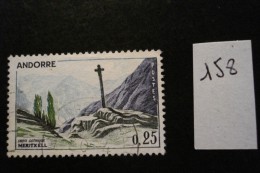 Andorre Français - Années 1961-71 - Croix Gothique De Meritxel - Y.T. 158 - Oblitéré - Used - Gestempeld - Gebruikt