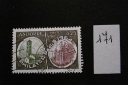 Andorre Français - Année 1964 - Philatec 1964 - Armoiries - Y.T. 171 - Oblitéré - Used - Gestempeld - Usati