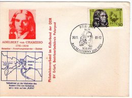 Adelbert Chamisso 200 Years. 1981 - East Germany Cover. - Polar Explorers & Famous People