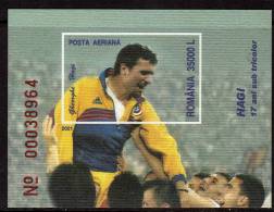 ROUMANIE  BF 257  * *   NON  DENTELE   Football  Soccer   Fussball   Hagi - Unused Stamps