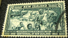 New Zealand 1940 Arrival Of Maori People 0.5d - Used - Usati