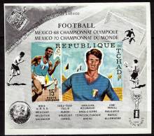 TCHAD   BF   * *   NON DENTELE  Jo 1968  ( Sans N° )  Cup 1970  Fussball  Soccer  Football - 1970 – Mexico