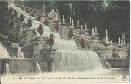 Saint Cloud  -  Le Parc : La Grande Cascade, Partie Supérieure (Coté Droit) Les Grandes Eaux  -  Datée 1911 - Saint Cloud