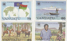 Vanuatu-1983 Commonwealth Day 349-352 MNH - Vanuatu (1980-...)