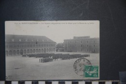 CPA  92- Fort Du MONT VALERIEN - Les Sapeurs Télégraphistes Avant Le Départ Pour La Revue Du 14 Juillet // CPA Animée - Mont Valerien