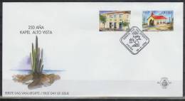 Nbk088fb JOHN EMAN BANK KAPEL ALTO VISTA GEBOUWEN BUILDINGS CACTUS ARUBA 2000 FDC - Sukkulenten