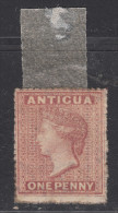 ANTIGUA  1863  QV  1 D  UNUSED  NO GOM - 1858-1960 Crown Colony