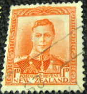 New Zealand 1938 King George VI 1d - Used - Usados