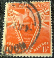 New Zealand 1946 Victory St Paul Cathedral 1.5d - Used - Oblitérés