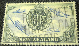 New Zealand 1946 RNZAF Badge And Aeroplanes 3d - Used - Used Stamps