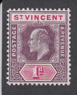 St Vincent 1904  1d  SG86   MH - St.Vincent (...-1979)