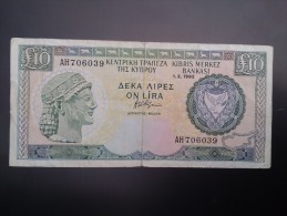 Cyprus 1992 10 Pounds Used - Chipre