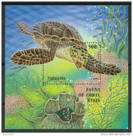 1995 Tanzania Tartarughe Turtles Tortues Block MNH** 54- - Turtles