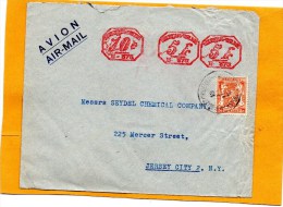 Belgium Cover Mailed To USA - Brieven En Documenten