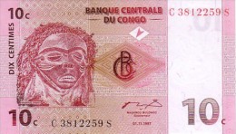 CONGO 10 Centimes  Daté Du 01-11-1997     Pick 82a     ***** BILLET  NEUF ***** - República Del Congo (Congo Brazzaville)