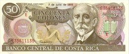 COSTA  RICA  50 Colones  Daté Du 07-07-1993    Pick 257 A       ***** BILLET  NEUF ***** - Costa Rica