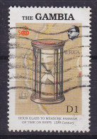 Gambia 1988 Mi. 810    1 D Erforschung Westafrikas Stundenglas - Gambia (1965-...)