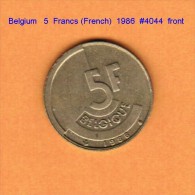 BELGIUM   5  FRANCS (French)  1986  (KM # 163) - 5 Francs