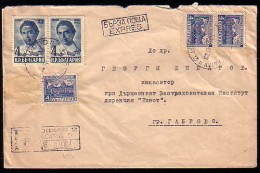 BULGARIA / BULGARIE - 1946 - Hristo Smirnenski - Poet - P.covert  Post Expres, Recomande, Voyage - Brieven En Documenten