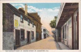 Florida St Augustine St George Street &amp  Old Curiosity Shop Curteich - St Augustine