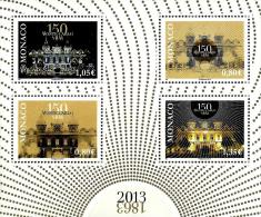 Monaco - 2013 - 150th Anniversary Of Monte Carlo SBM Gambling And Leisure Company - Mint Souvenir Sheet - Other & Unclassified