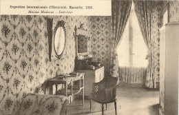 13/ Exposition Internationale D´electricité Marseille 1908 - Maison Moderne - Interieur -- - Weltausstellung Elektrizität 1908 U.a.