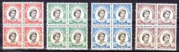 Bahamas, 1959, SG 217 - 220, 4 Blocks Of 4, MNH - 1859-1963 Colonia Británica