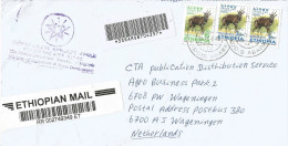 Ethiopia 2008 Addis Ababa 14 Bushbuck Barcoded Registered Cover - Ethiopie