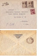 Busta Intestazione Commerciale Viaggiata 1946 Egitto Napoli Francobolli Egiziani 1939/1946 - Covers & Documents