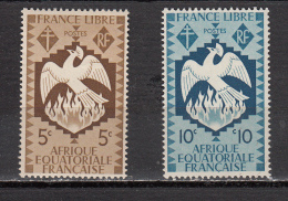 AEF  *  YT N°  141 142 - Unused Stamps