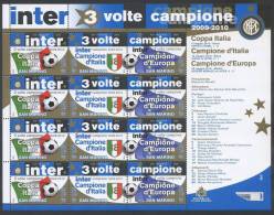 SAN MARINO MINIFOGLIO - 2010 - INTER TRE VOLTE CAMPIONE - MNH** 221 - Unused Stamps