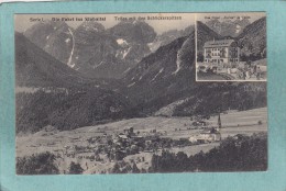 DIE  FAHRT  INS  STUBAITAL  -  TELFES MIT DEN  SCHLICKERSPITZEN  + DAS HOTEL " SERLES " IN  TELFES  -  BELLE CARTE  - - Telfs