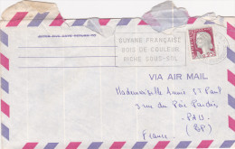 Cayenne 1964 - Guyane - Bois Et Sous-sol - Flamme Sur Lettre - Covers & Documents