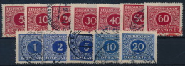 °Czechoslovakia 1928 Mi 55-66 (12) Postage Due Nachporto Used - Timbres-taxe