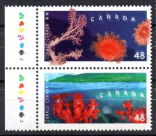 Canada 2002 48 Cent  Corals Issue #1948/1950 Pair With Traffic Lights MNH - Ongebruikt