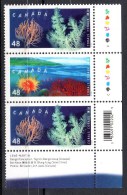 Canada 2002 48 Cent  Corals Issue #1949/1951 Strip With Traffic Lights MNH - Ongebruikt